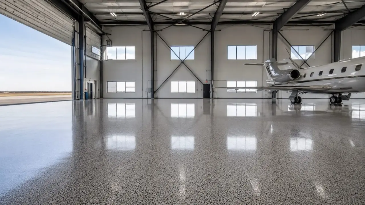 Aplicação de piso industrial de alta performance pela equipe Albacor